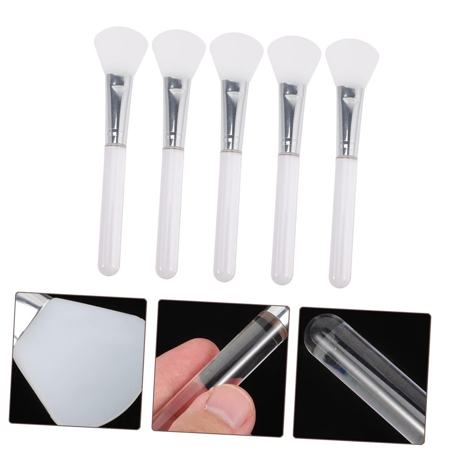 5Pcs Silicone Facial Mud Applicator Brush for Face Masks Face Brush Facial Care Tools